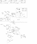 Controls Fuel Supply Governor Spring Diagram and Parts List for  Briggs and Stratton Engine
